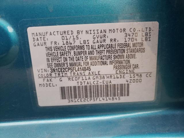 3N1CE2CP5FL414845 Nissan Versa Note S