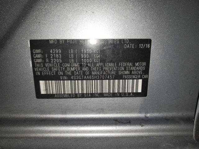 4S3GTAA65H3707457 Subaru Impreza