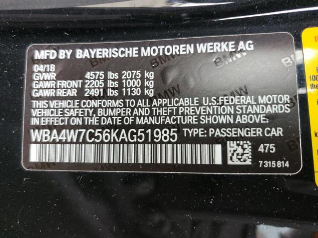 2019 BMW 440I - WBA4W7C56KAG51985