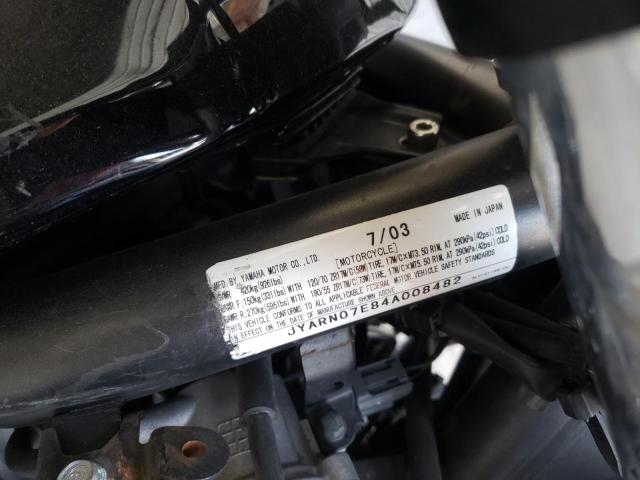 2004 YAMAHA FZS10 JYARN07E84A008482