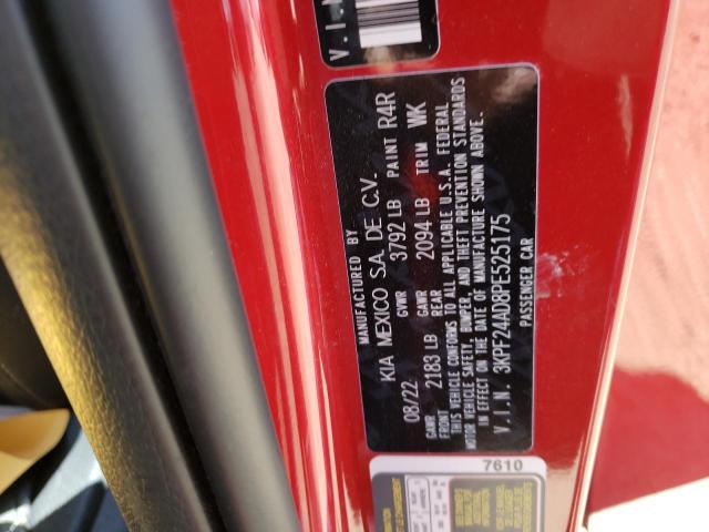 3KPF24AD8PE525175 KIA FORTE LX