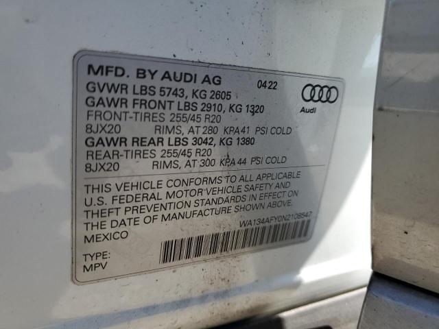 2022 AUDI SQ5 SPORTB - WA134AFY0N2108547