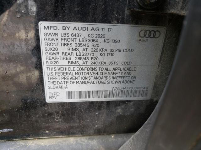 VIN WA1LHAF78JD022414 2018 Audi Q7, Premium Plus no.14