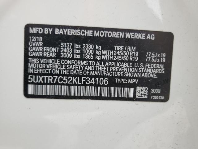 2019 BMW X3 SDRIVE3 - 5UXTR7C52KLF34106