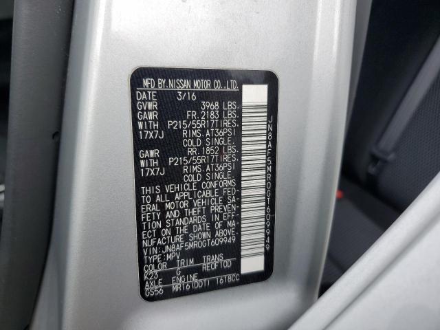 2016 NISSAN JUKE S - JN8AF5MR0GT609949
