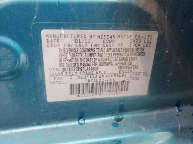 3N1CE2CP9FL414508 Nissan Versa Note S