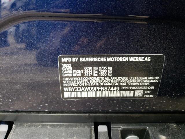 2023 BMW I4 M50 - WBY33AW09PFN87449
