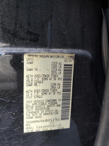 5N1AN0NU7EN805291 Nissan XTERRA X