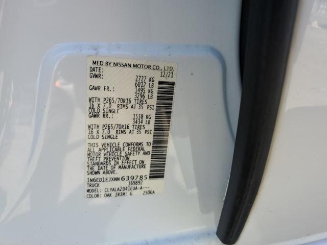 1N6ED1EJXNN639785 Nissan FRONTIER S