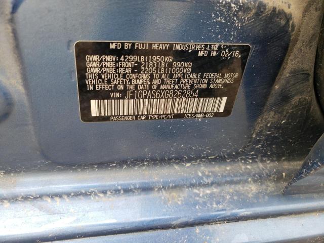 JF1GPAS6XG8262854 Subaru Impreza Sport