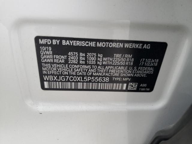 WBXJG7C0XL5P55638 BMW X1 Sdrive28i