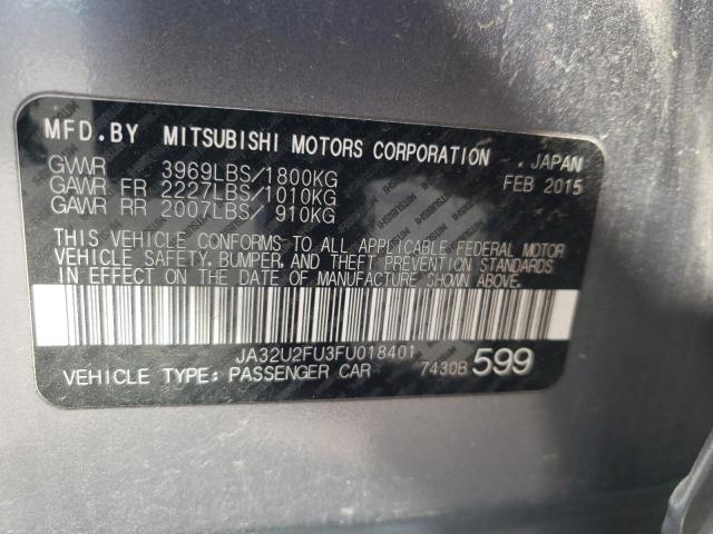 2015 MITSUBISHI LANCER JA32U2FU3FU018401