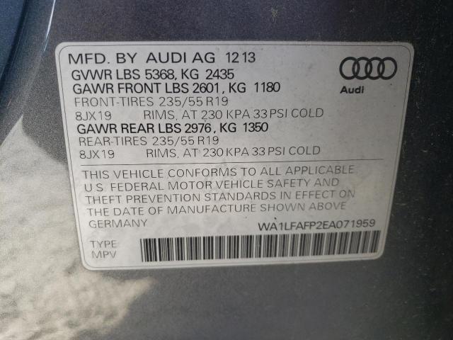 VIN WA1LFAFP2EA071959 2014 Audi Q5, Premium Plus no.13