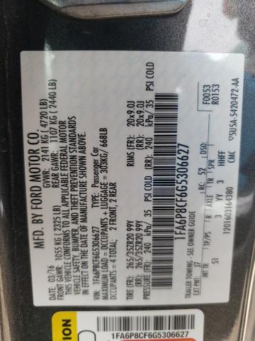 1FA6P8CF6G5306627 Ford MUSTANG GT