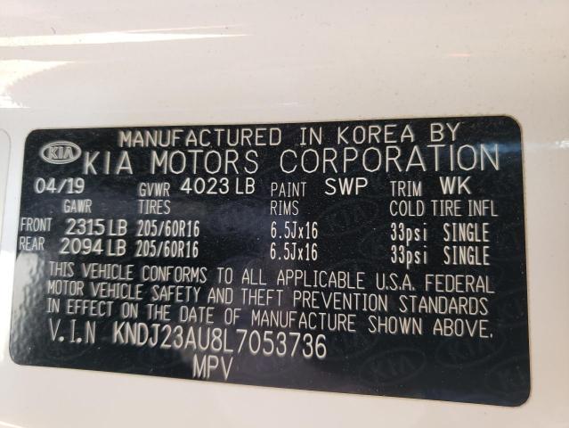 KNDJ23AU8L7053736 KIA SOUL LX
