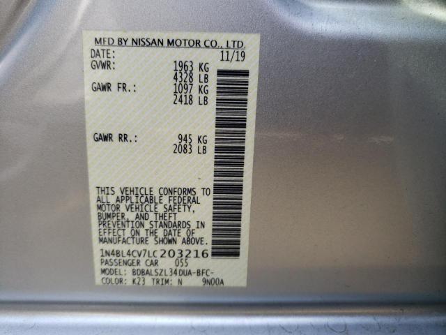 1N4BL4CV7LC203216 Nissan ALTIMA SR