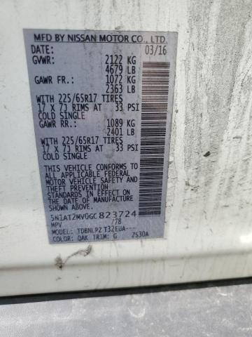 5N1AT2MV0GC823724 Nissan ROGUE S