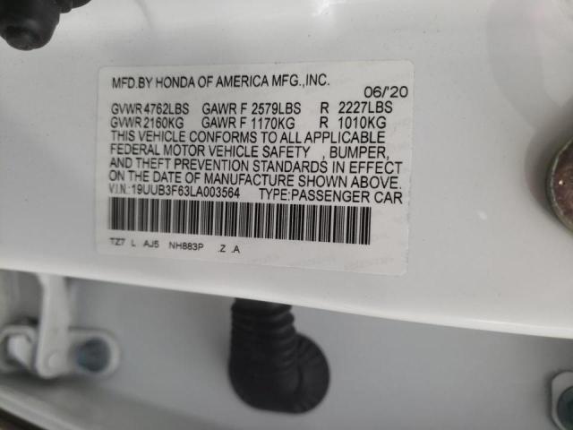 19UUB3F63LA003564 Acura Tlx Technology