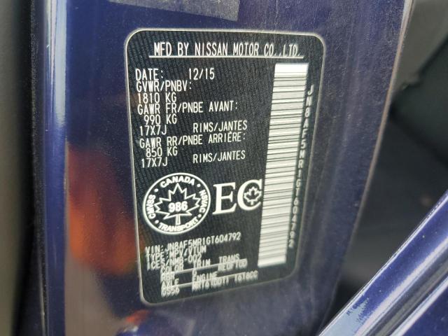2016 NISSAN JUKE - JN8AF5MR1GT604792