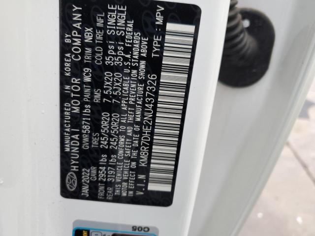 2022 HYUNDAI PALISADE C - KM8R7DHE2NU437326