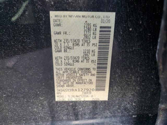 5N1AZ2CS9LN127920 Nissan MURANO SL