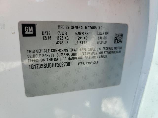 2017 CHEVROLET MALIBU HYB - 1G1ZJ5SU5HF202738