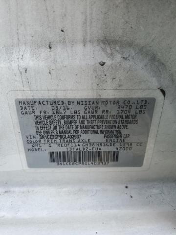 3N1CE2CP8GL403937 Nissan Versa Note S