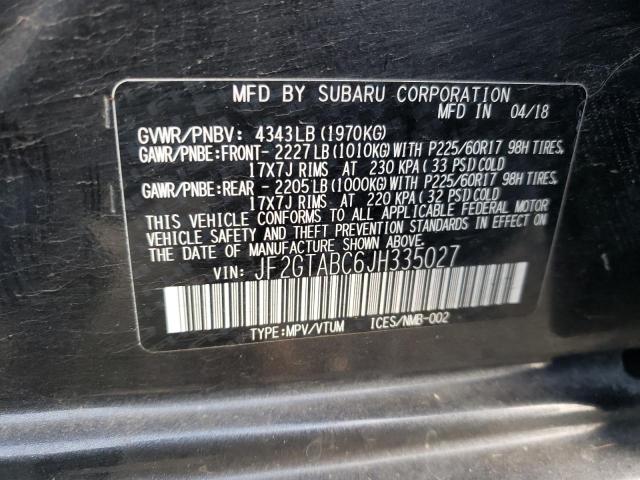 JF2GTABC6JH335027 Subaru Crosstrek Premium