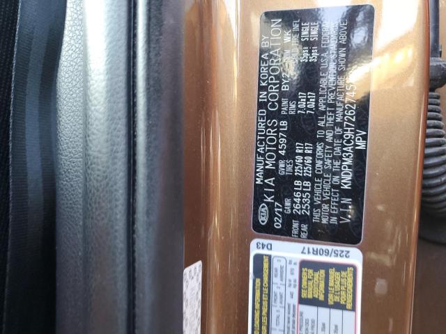 KNDPM3AC9H7262745 KIA Sportage Lx