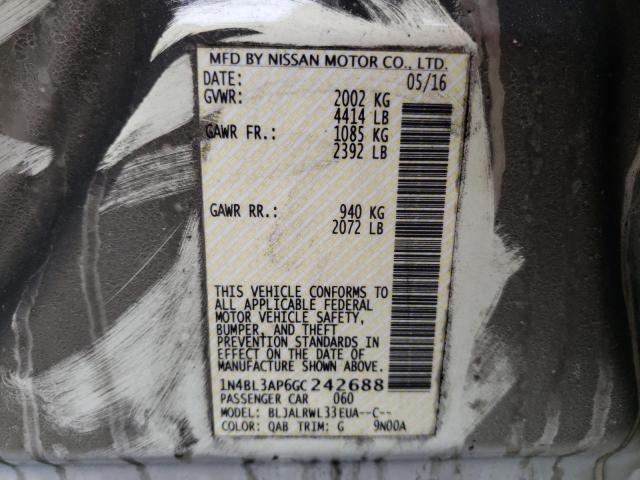 1N4BL3AP6GC242688 Nissan Altima 3.5sl