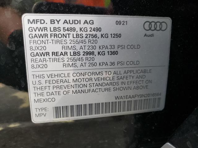 Audi Q5 Premium Plus 45 2022 WA1EAAFY9N2016564 Image 14