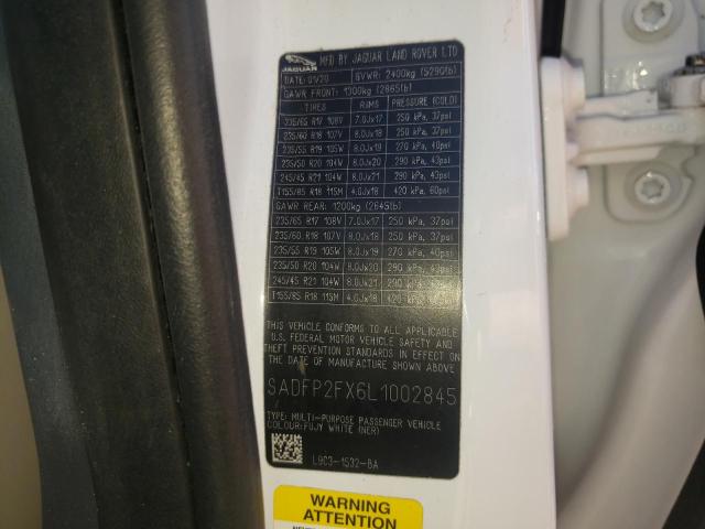 2020 JAGUAR E-PACE SE SADFP2FX6L1002845