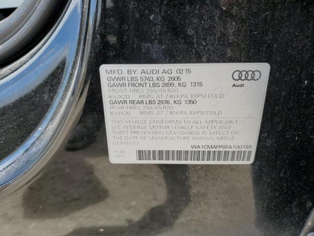 2015 AUDI Q5 TDI PRE - WA1CMAFP6FA100189