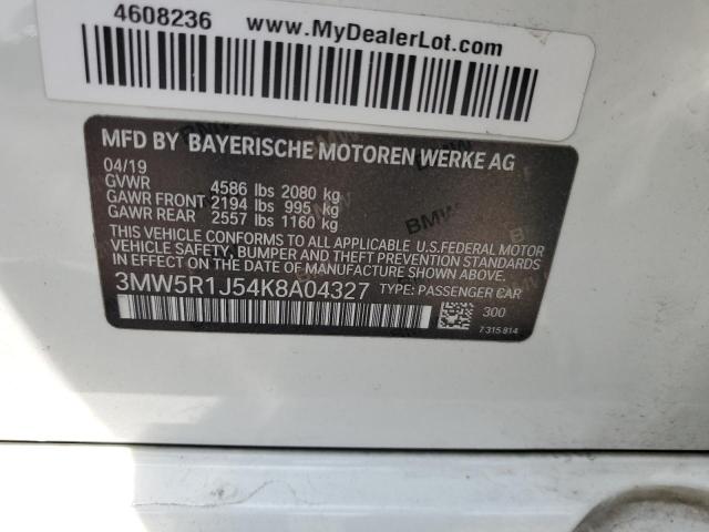 3MW5R1J54K8A04327 BMW 330I