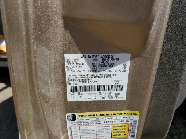 1FTFW1ET8EKF09377 Ford F150 Supercrew