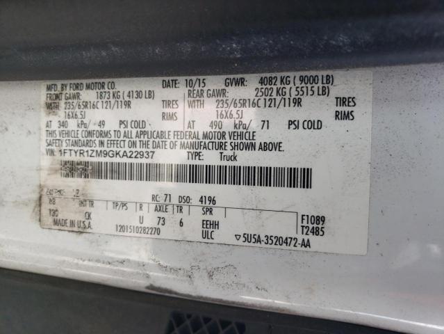 2016 FORD TRANSIT T- - 1FTYR1ZM9GKA22937