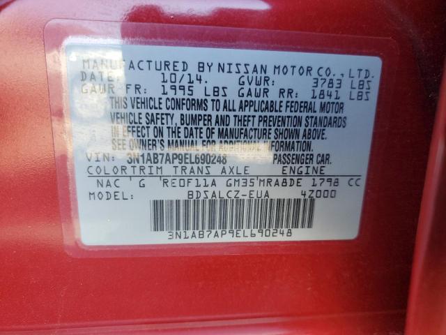 3N1AB7AP9EL690248 Nissan SENTRA S