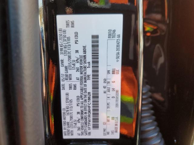 1FTFW1RG6HFC18628 Ford F150 Raptor