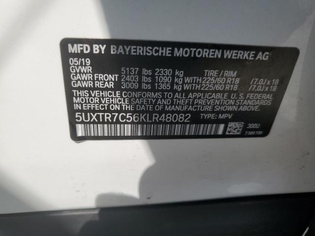5UXTR7C56KLR48082 BMW X3 Sdrive30i