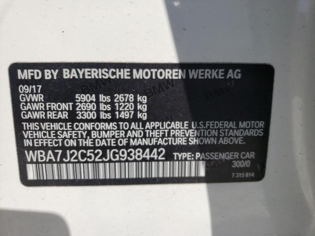 2018 BMW 740 XE - WBA7J2C52JG938442