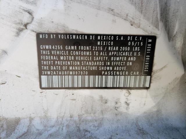 2015 VOLKSWAGEN GOLF TDI - 3VW2A7AU8FM097970