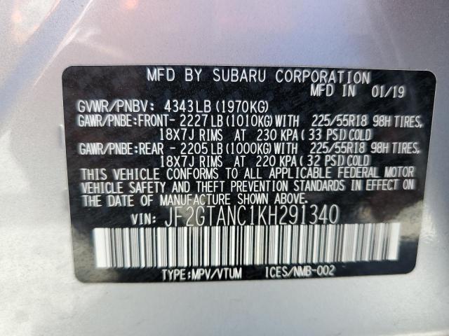 JF2GTANC1KH291340 Subaru Crosstrek Limited
