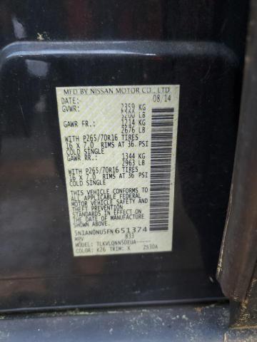 5N1AN0NU5FN651374 Nissan XTERRA X