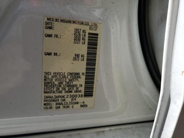 1N4AL3APXHC230038 Nissan ALTIMA 2.5