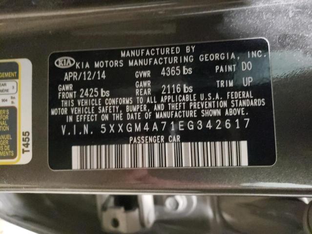 5XXGM4A71EG342617 KIA Optima Lx