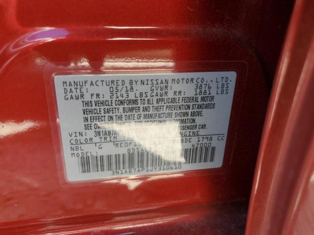3N1AB7AP1JY310610 Nissan SENTRA S