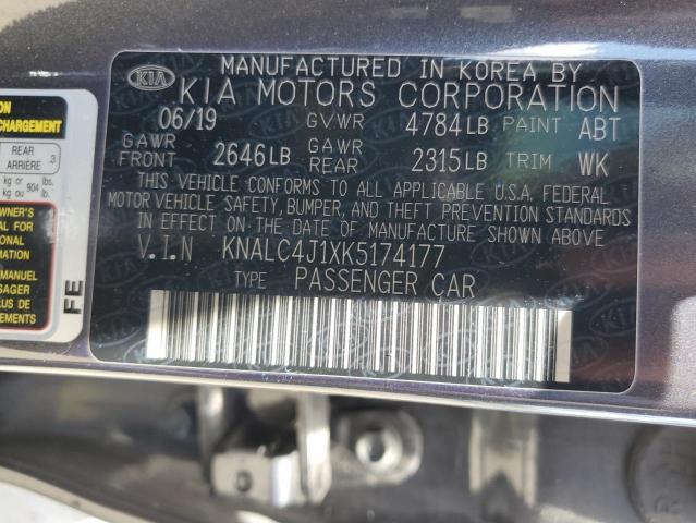 2019 KIA CADENZA LU - KNALC4J1XK5174177