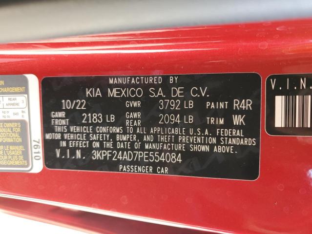 3KPF24AD7PE554084 KIA FORTE LX