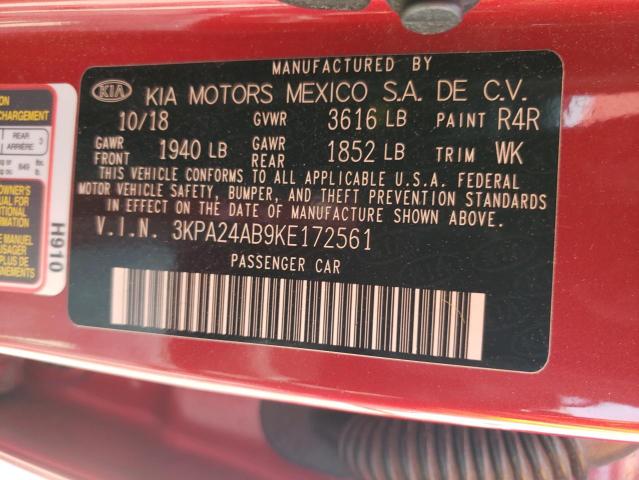 3KPA24AB9KE172561 KIA RIO S
