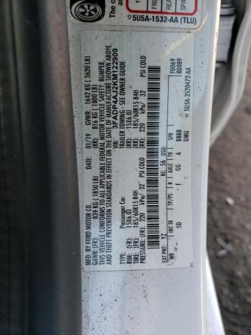 3FADP4AJ2KM122909 Ford FIESTA S